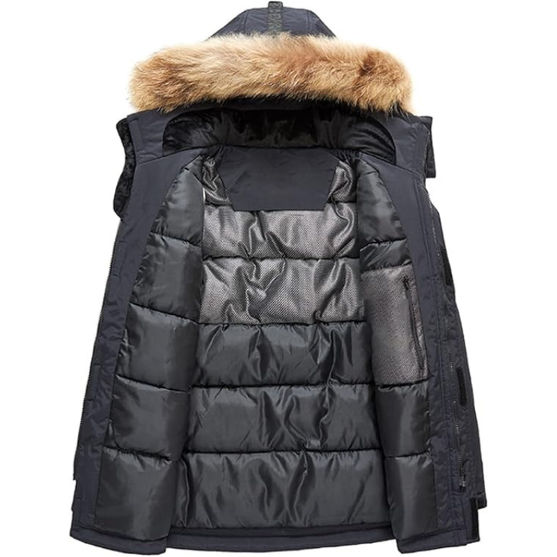 Devon | Herren Winter mit Kapuze Parka Jacke | Warme Mivona