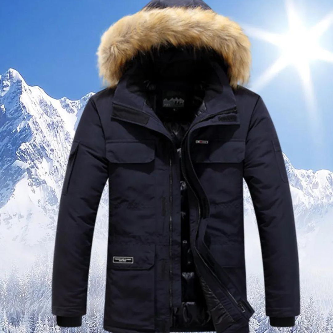 Devon | Herren Winter mit Kapuze Parka Jacke | Warme Mivona