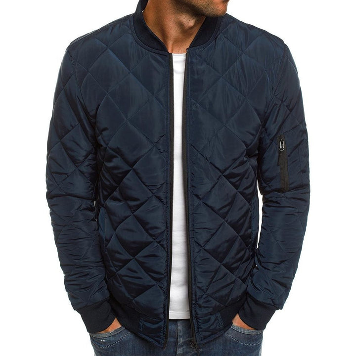 Herren Steppjacke mit praktischen Taschen und elastischen Bündchen Heidi-Mode Mivona