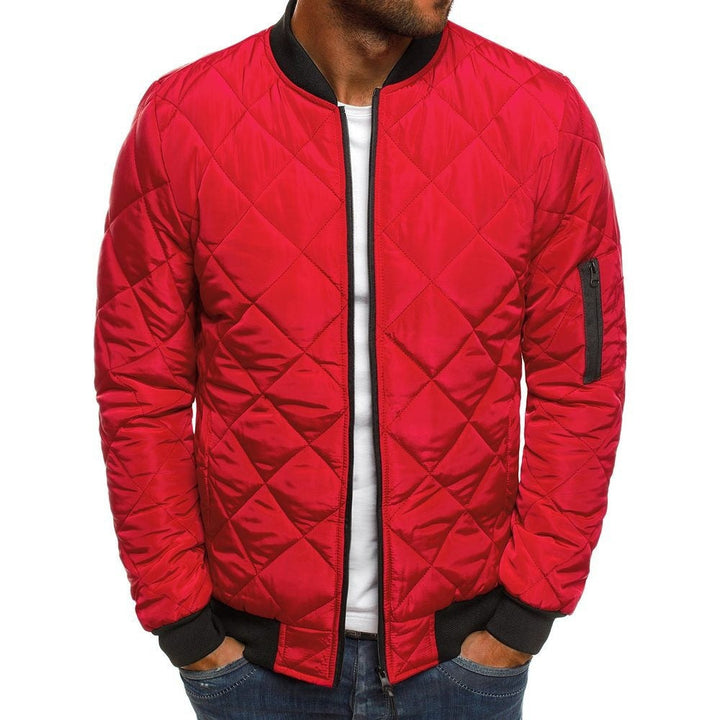 Herren Steppjacke mit praktischen Taschen und elastischen Bündchen Heidi-Mode Mivona