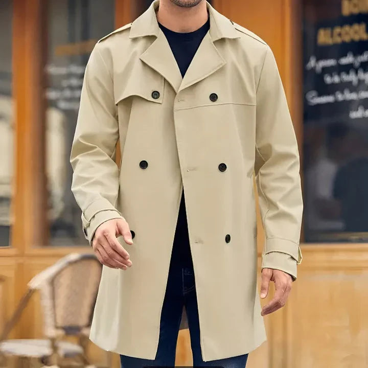 Einreihiger Trenchcoat für Herren Mivona