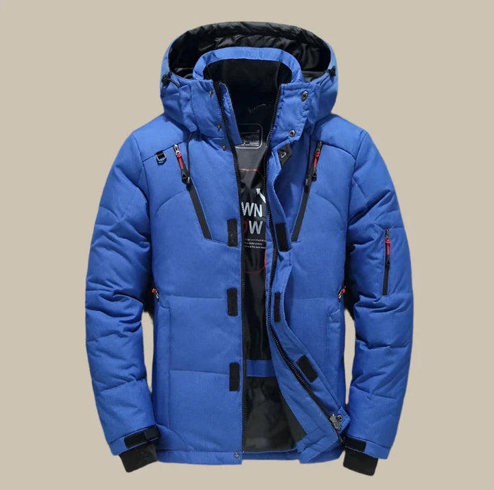 Herren Winterjacke Mit Langarm Und Frontreißverschluss Design