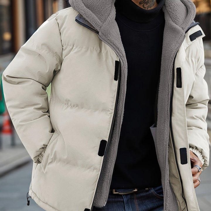 Herren Winter Steppjacke Mit Reißverschluss Und Bequemer Passform