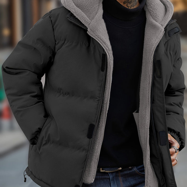Herren Winter Steppjacke Mit Reißverschluss Und Bequemer Passform