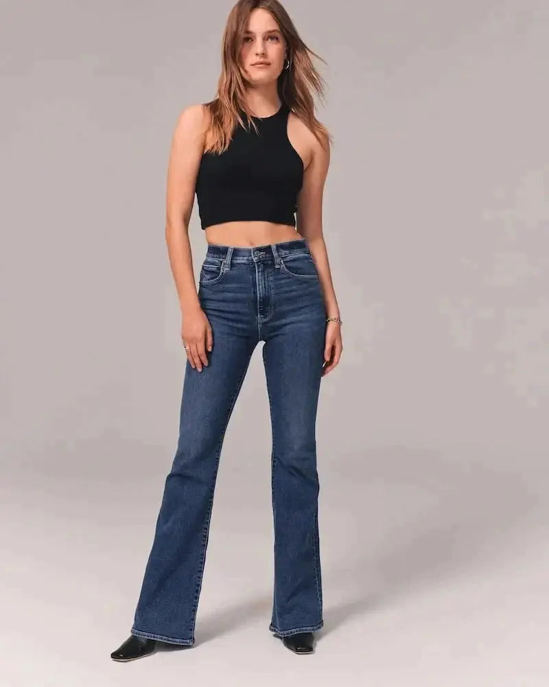 Figurformende Bootcut Jeans mit schmeichelnder Passform für Frauen Mivona
