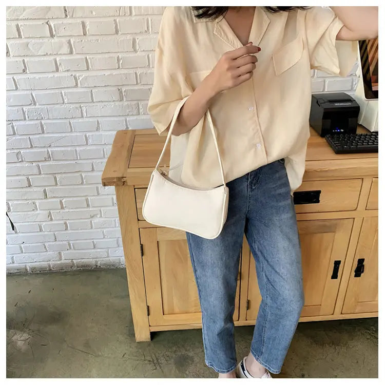 Lässige Mini Handtasche aus Kunstleder Für Damen Mivona