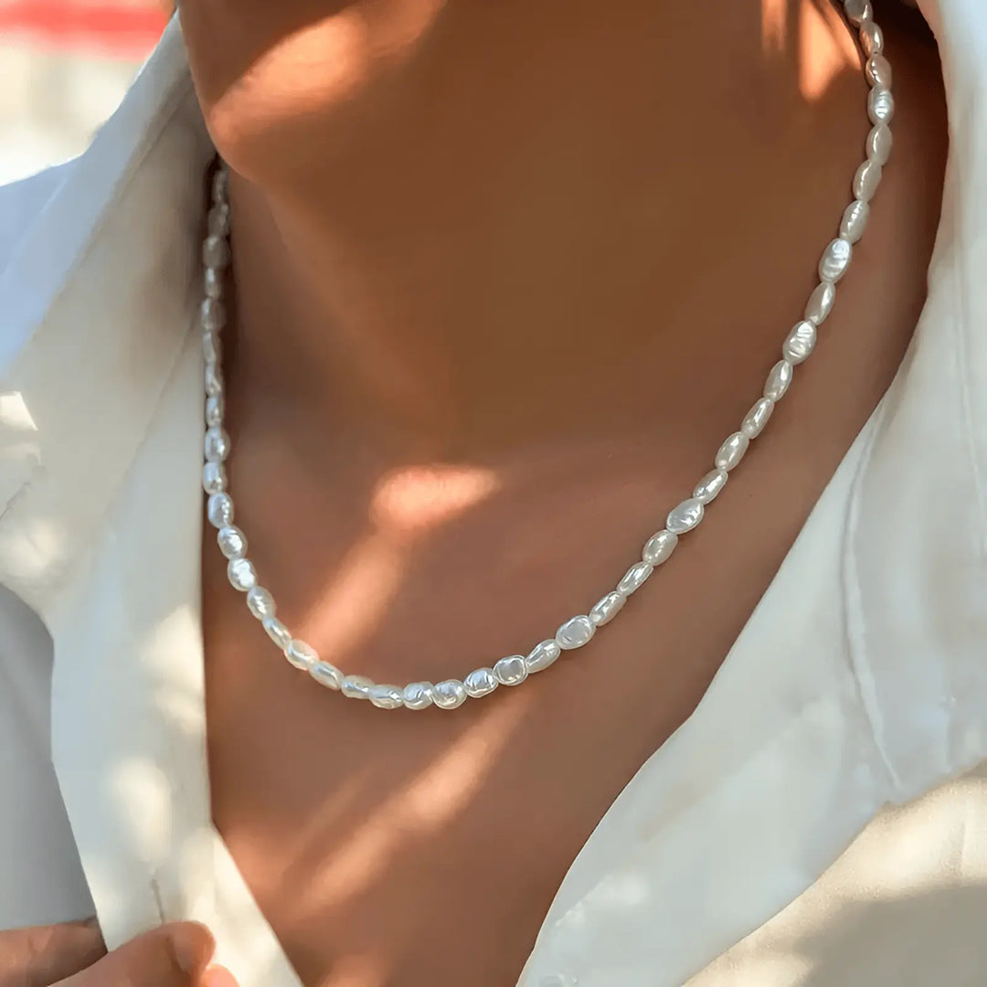 Strahlende Nordlicht Silber Choker Halskette Für Frauen Mivona