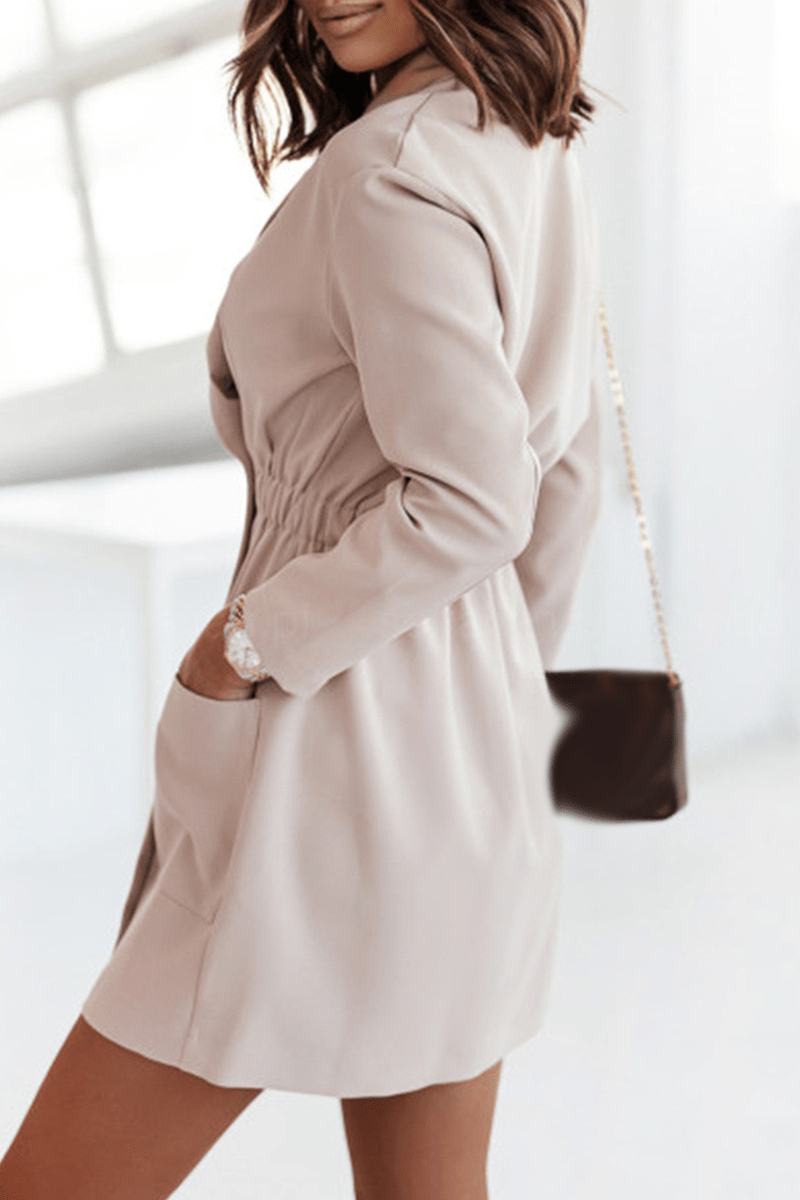 Blazerkleid Mit Großen Taschen Für Frauen Mivona