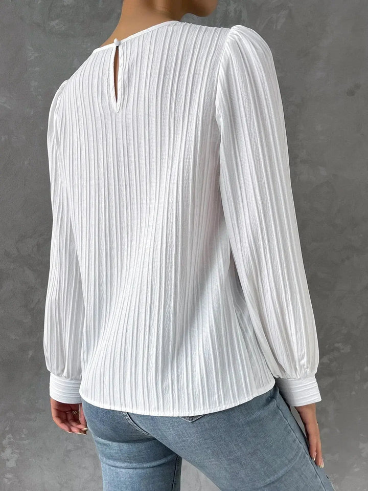 Strukturierte Bluse mit Langarm für Frauen Mivona