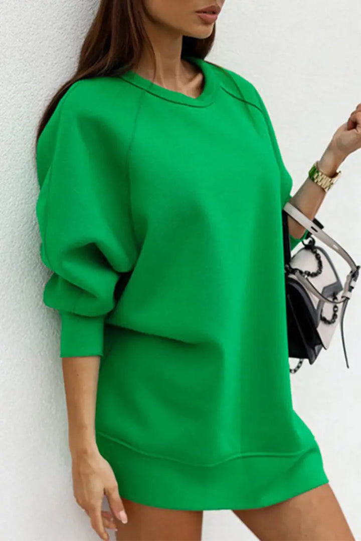 Oversize-Sweatshirtkleid Mit Langärmeln Für Frauen Mivona