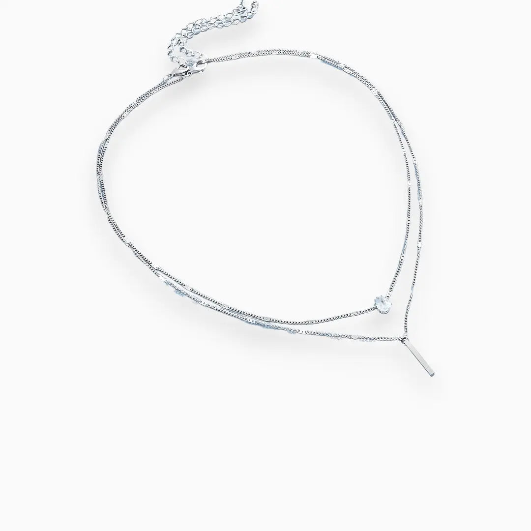 Strahlende Rasterkette mit elegantem Glanz für Damen Mivona