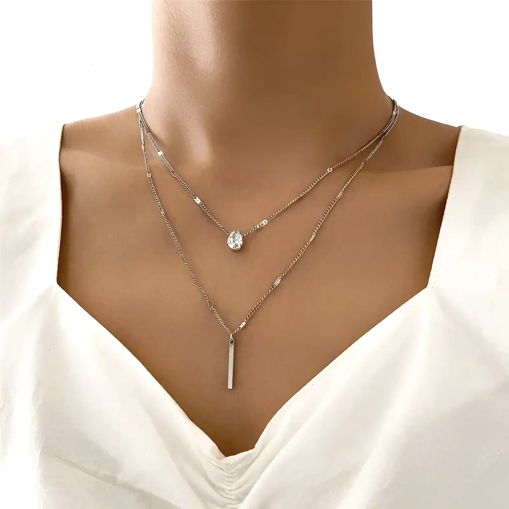 Strahlende Rasterkette mit elegantem Glanz für Damen Mivona