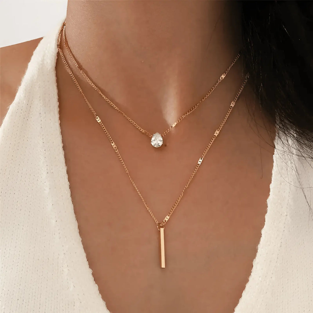 Strahlende Rasterkette mit elegantem Glanz für Damen Mivona