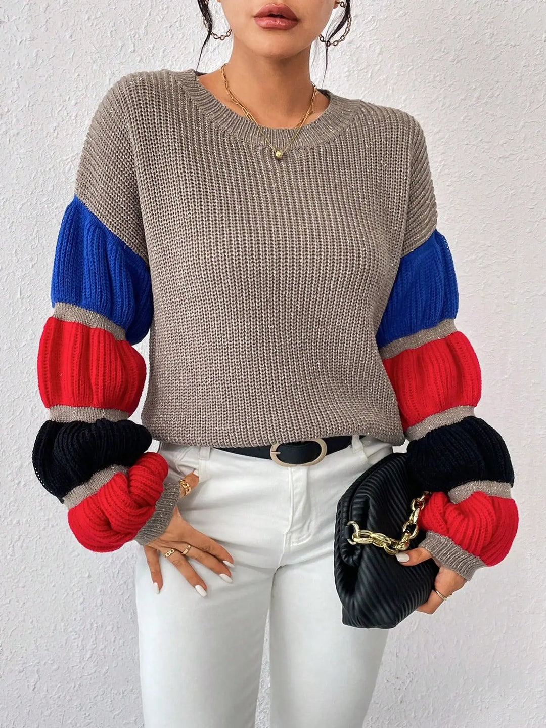 Lässiger Pullover mit überschnittenen Schultern und mühelosem Stil für Damen Mivona