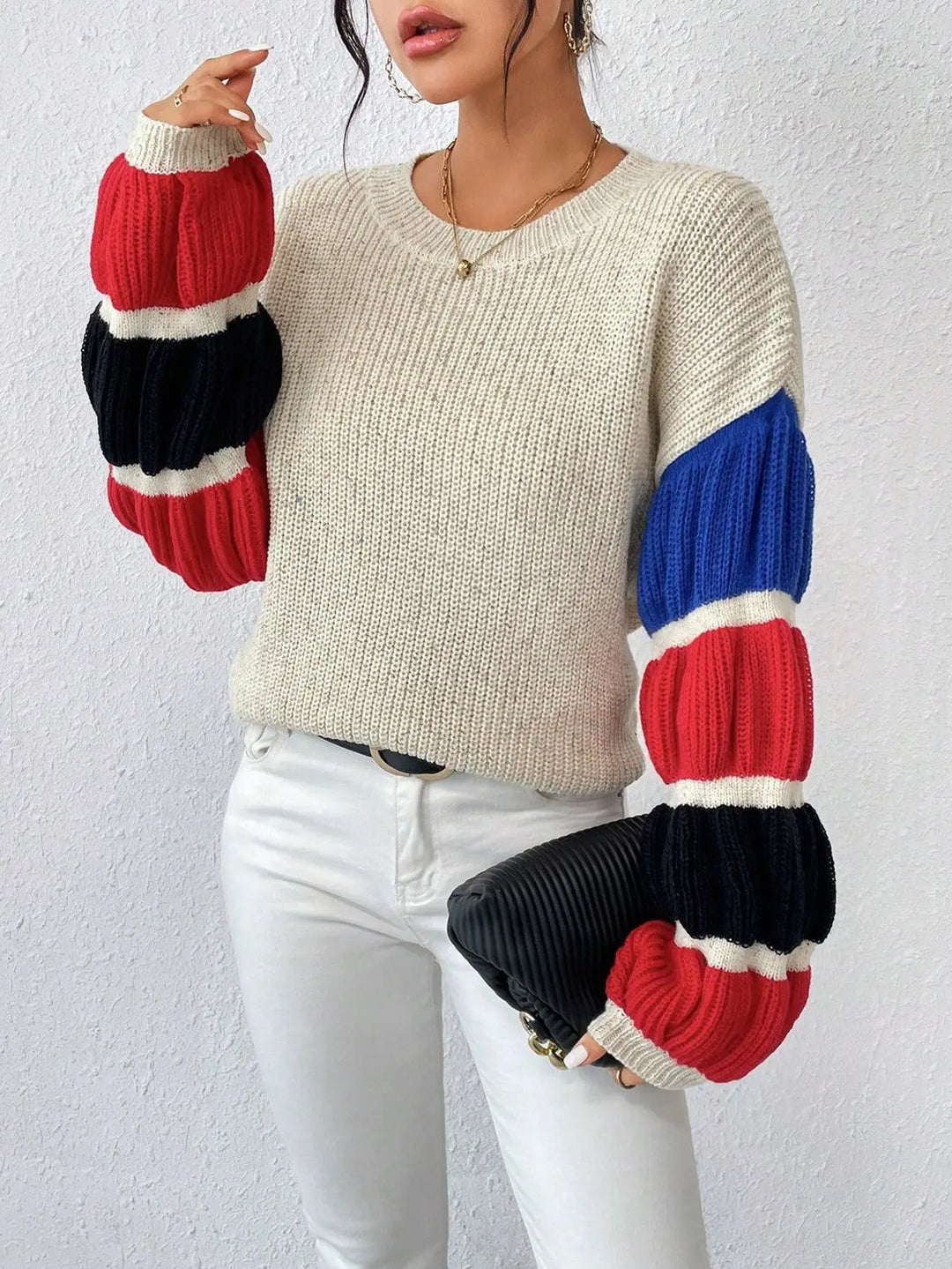 Lässiger Pullover mit überschnittenen Schultern und mühelosem Stil für Damen Mivona