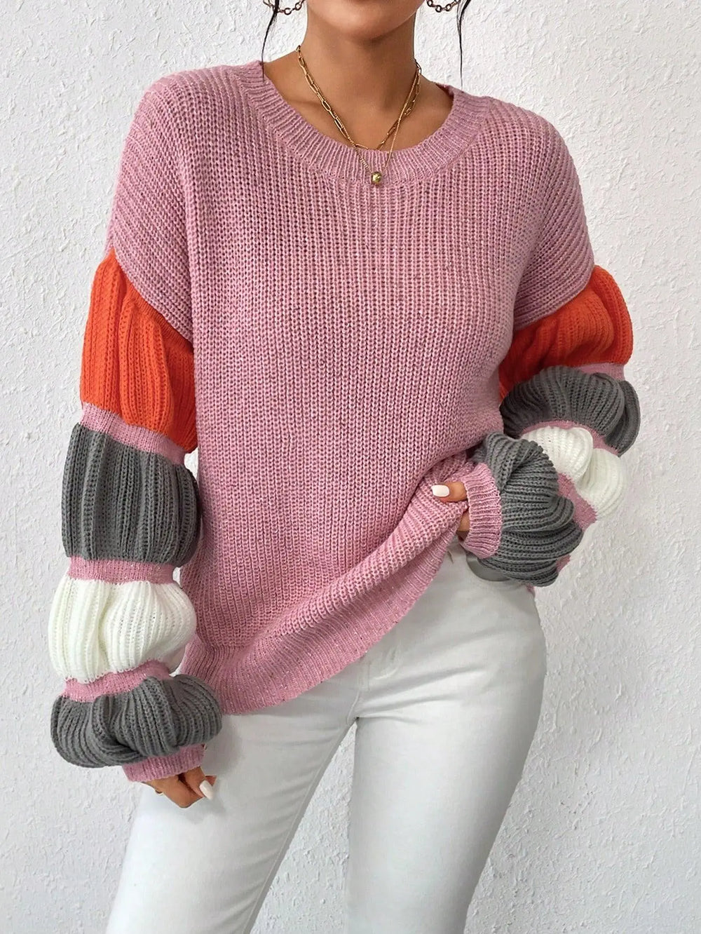 Lässiger Pullover mit überschnittenen Schultern und mühelosem Stil für Damen Mivona