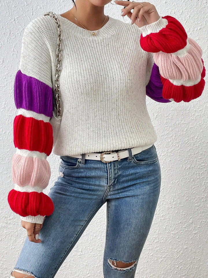 Lässiger Pullover mit überschnittenen Schultern und mühelosem Stil für Damen Mivona