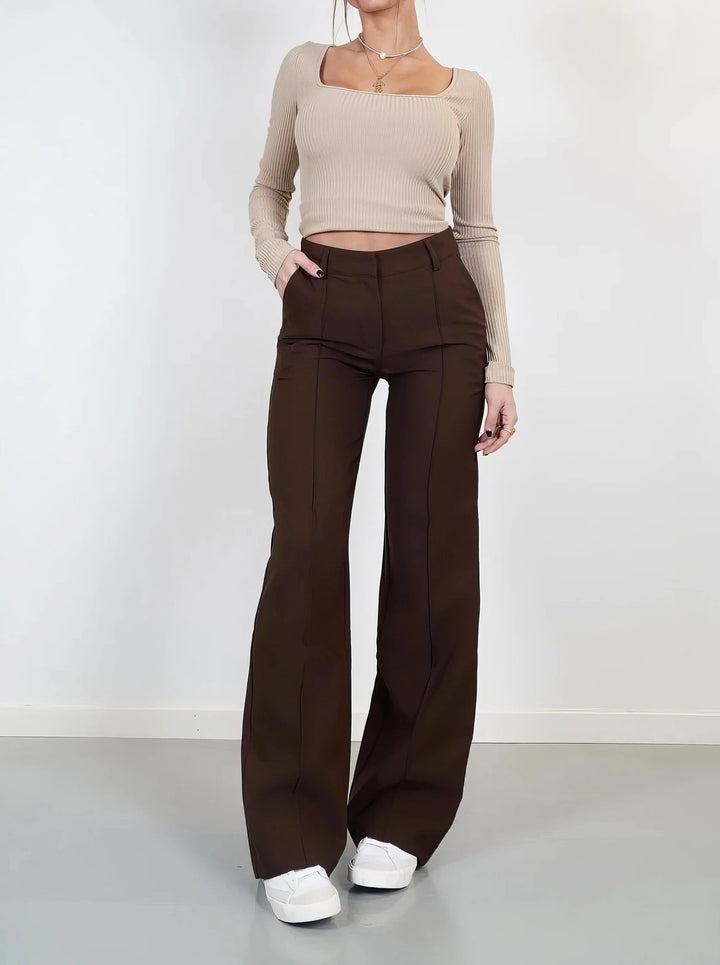 Erhöhte hochgeschnittene Hose mit mühelosem Stil für Damen Mivona