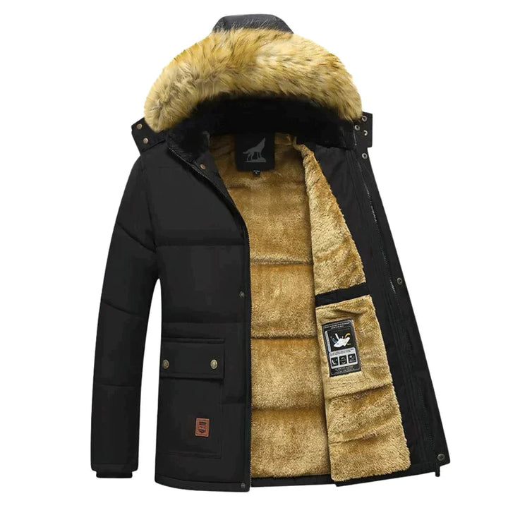 Herren-Winterparka mit abnehmbarer Kapuze Mivona