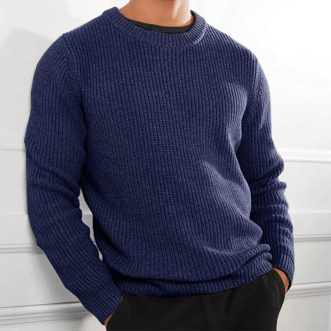 Stylischer Pullover mit Rundhalsausschnitt für Herren Mivona