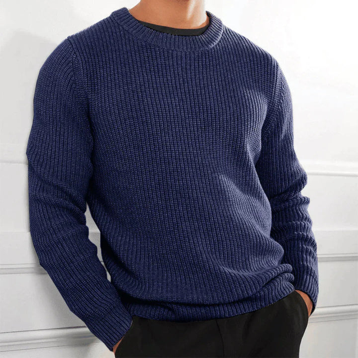 Stylischer Pullover mit Rundhalsausschnitt für Herren Mivona