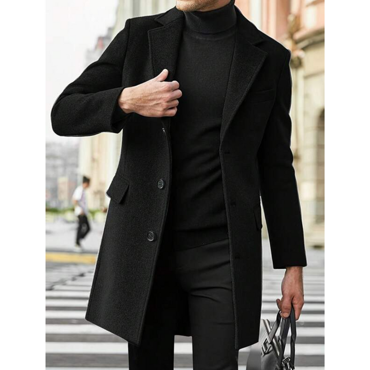 Klassischer Wintermantel Mit Revers Und Zeitlosem Stil Für Herren Mivona