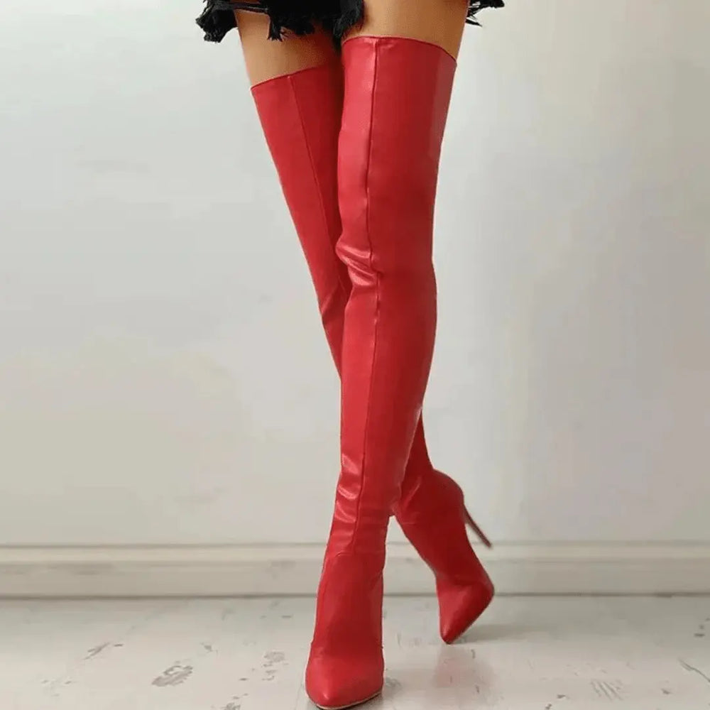 Bequeme Overknee Stiefel mit Absatz  Für Frauen Mivona
