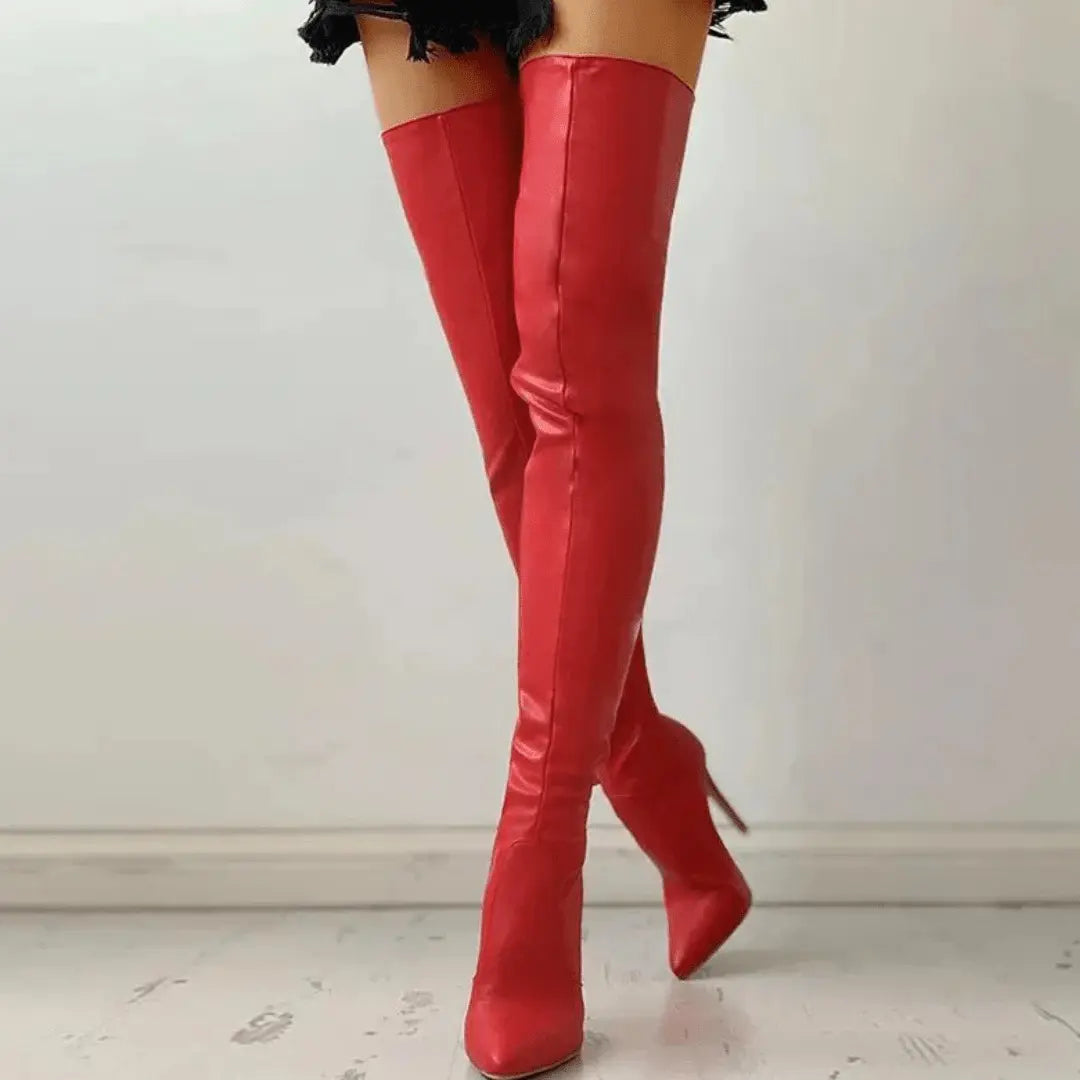 Bequeme Overknee Stiefel mit Absatz  Für Frauen Mivona