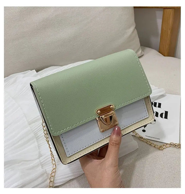 Kleine Quadratische Schultertasche mit Kette für Frauen Mivona