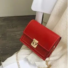 Kleine Quadratische Schultertasche mit Kette für Frauen Mivona