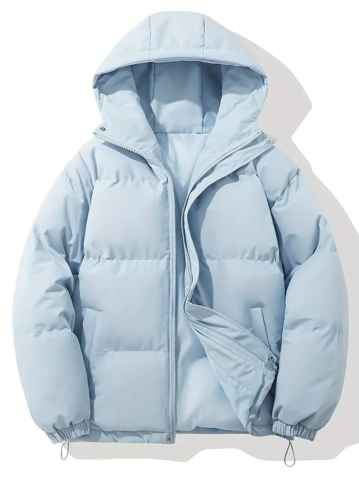 Übergroße Steppjacke mit Kapuze für Winter Damen