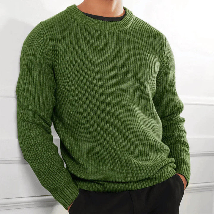 Stylischer Pullover mit Rundhalsausschnitt für Herren Mivona