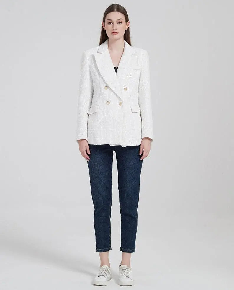Eleganter Doppel geknoteter Blazer für Damen Mivona