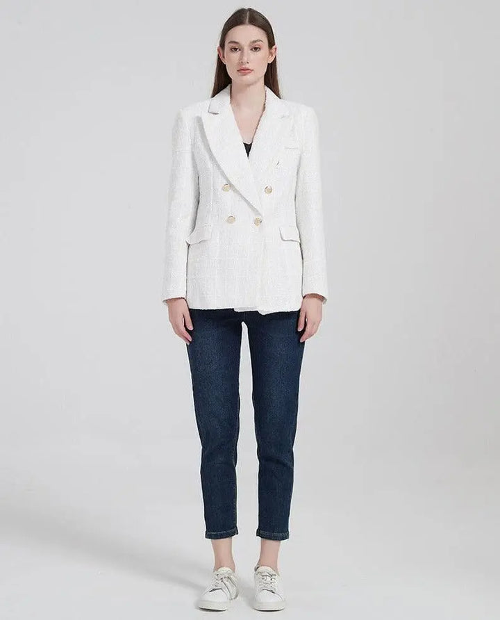 Eleganter Doppel geknoteter Blazer für Damen Mivona