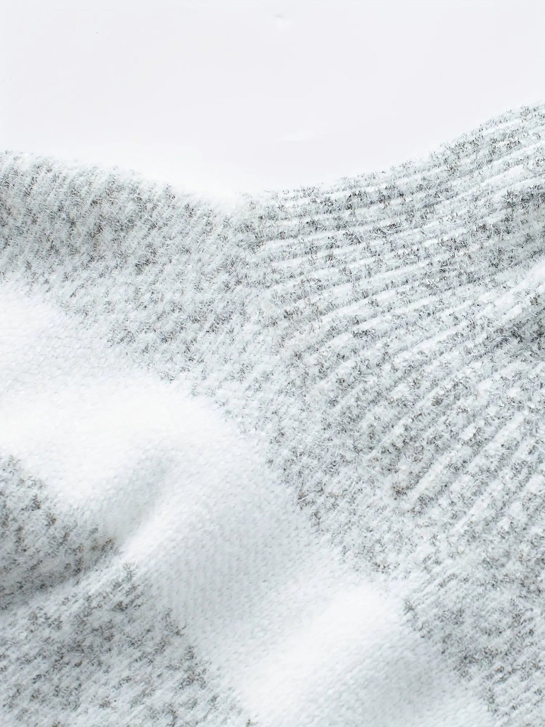 Gestreifter Rollkragen Winter Strickpullover Damen