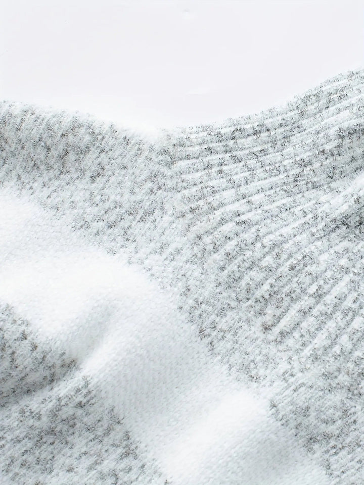 Gestreifter Rollkragen Winter Strickpullover Damen