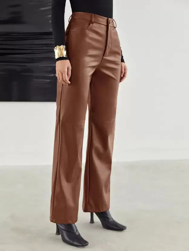 Elegante Lederhose mit modernem Flair für Frauen Mivona