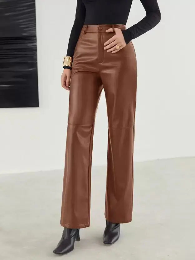 Elegante Lederhose mit modernem Flair für Frauen Mivona