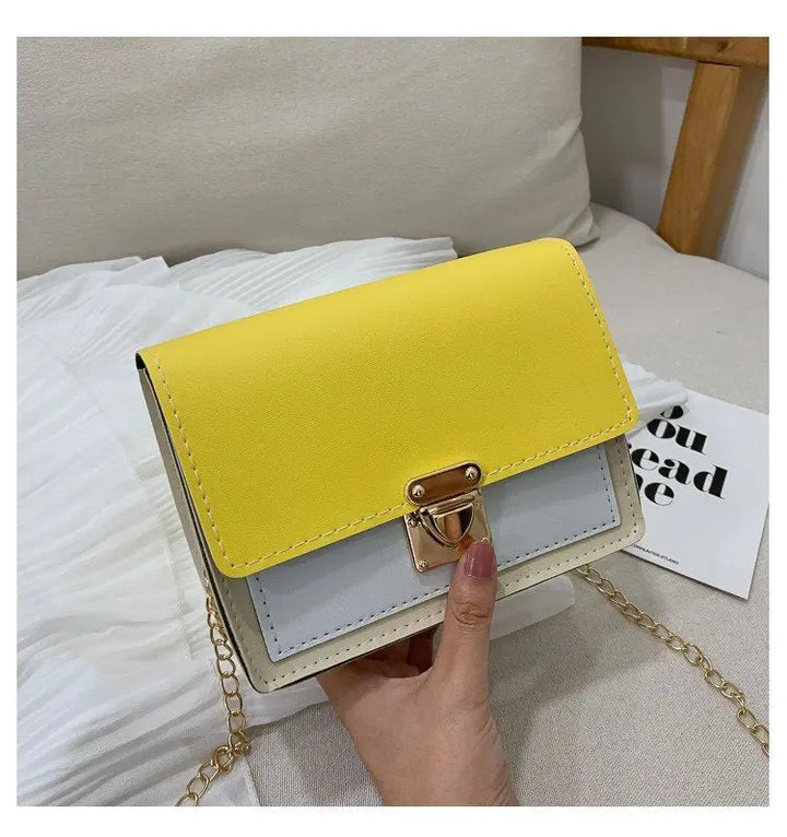 Kleine Quadratische Schultertasche mit Kette für Frauen Mivona