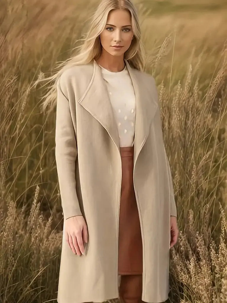 Mittellanger Mantel mit klarer Silhouette für Frauen Mivona