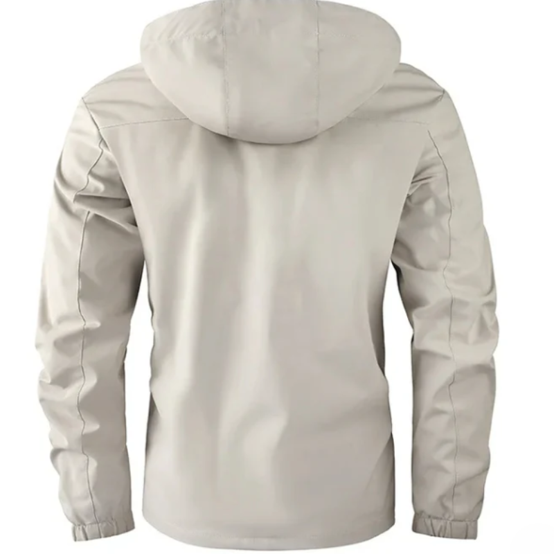 Herren Winterjacke Mit Verstellbarer Kapuze Und Taschen Detail Design