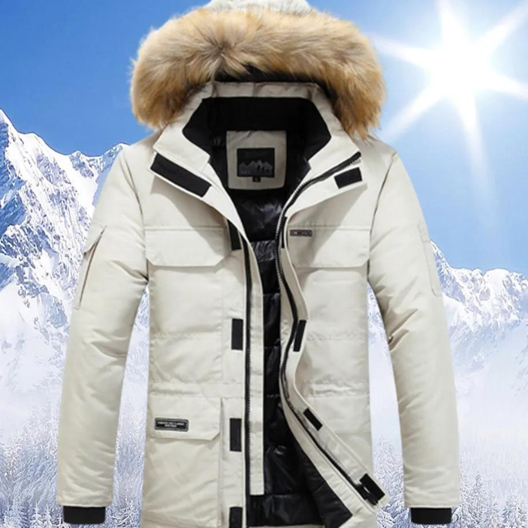 Devon | Herren Winter mit Kapuze Parka Jacke | Warme Mivona