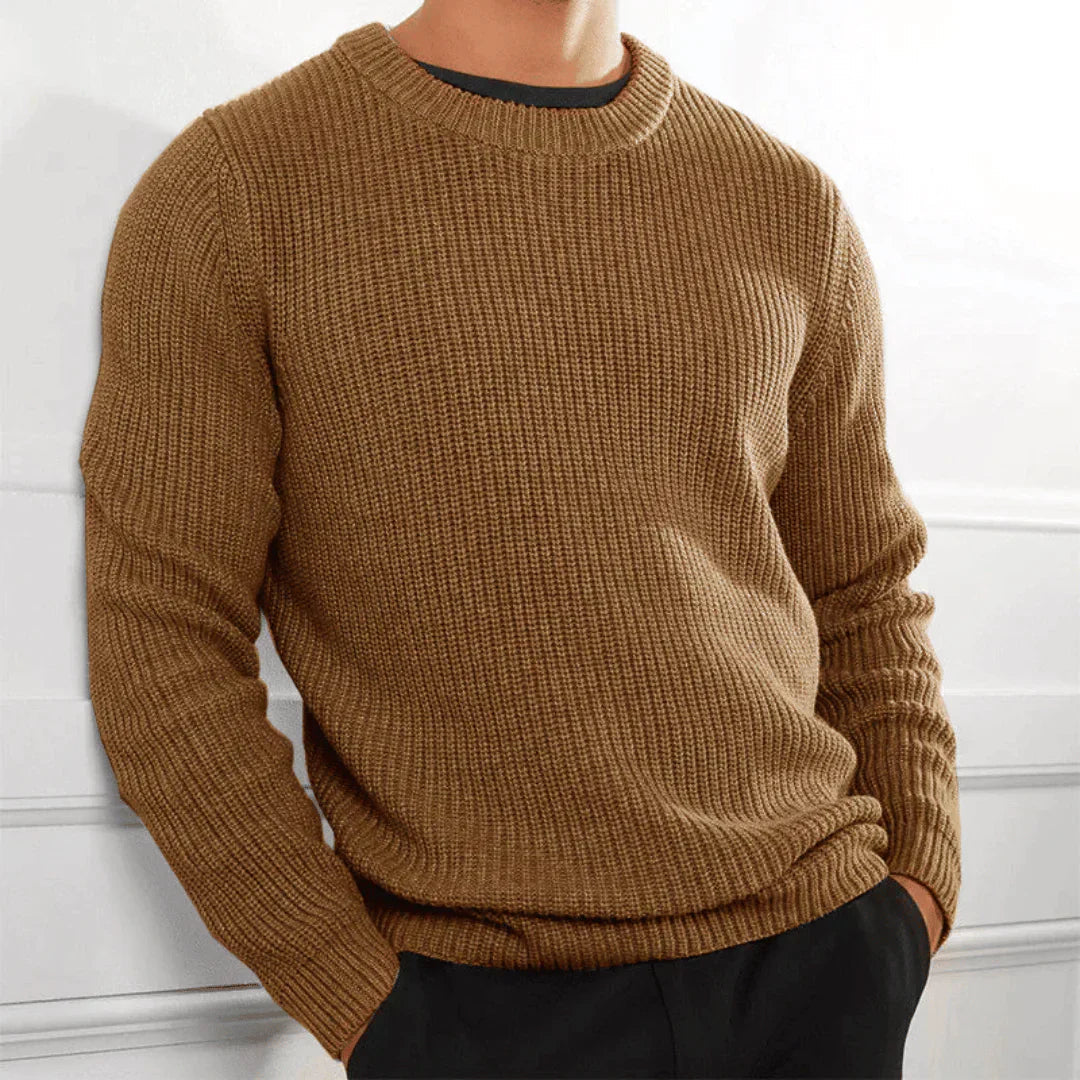 Stylischer Pullover mit Rundhalsausschnitt für Herren Mivona