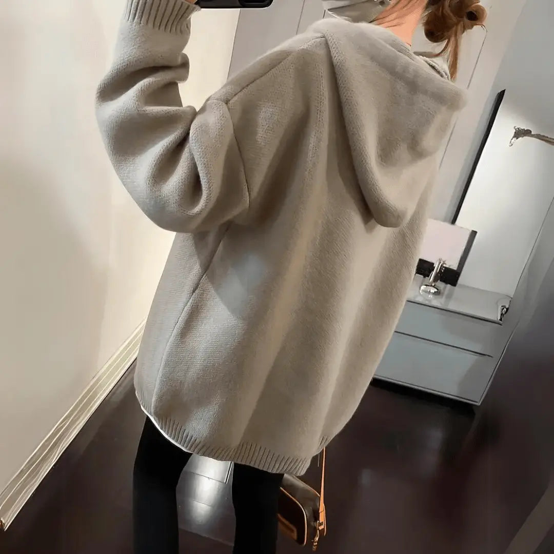 Gemütlicher Hoodie Mit Smiley-Print Für Frauen Mivona