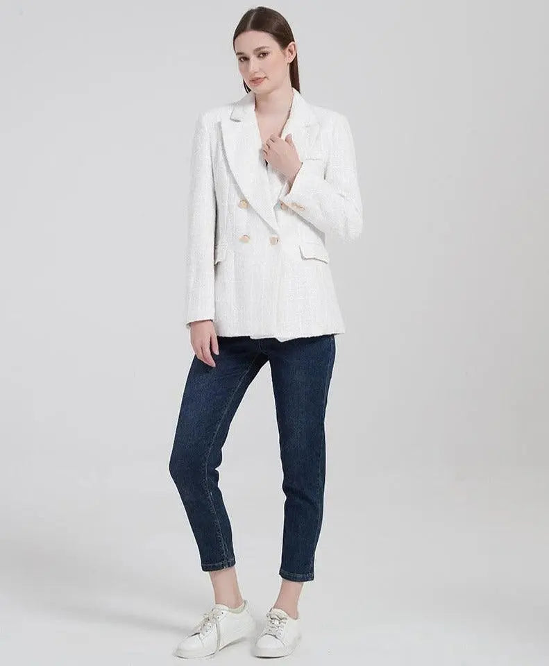 Eleganter Doppel geknoteter Blazer für Damen Mivona