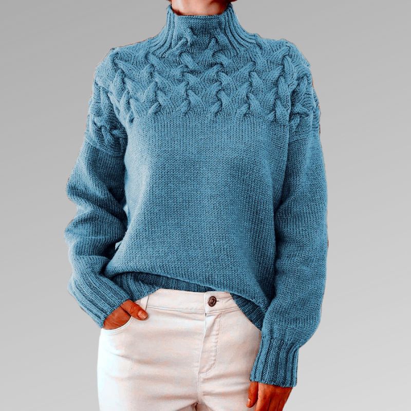 Weicher Rollkragenpullover mit zeitlosem Design für Frauen Mivona