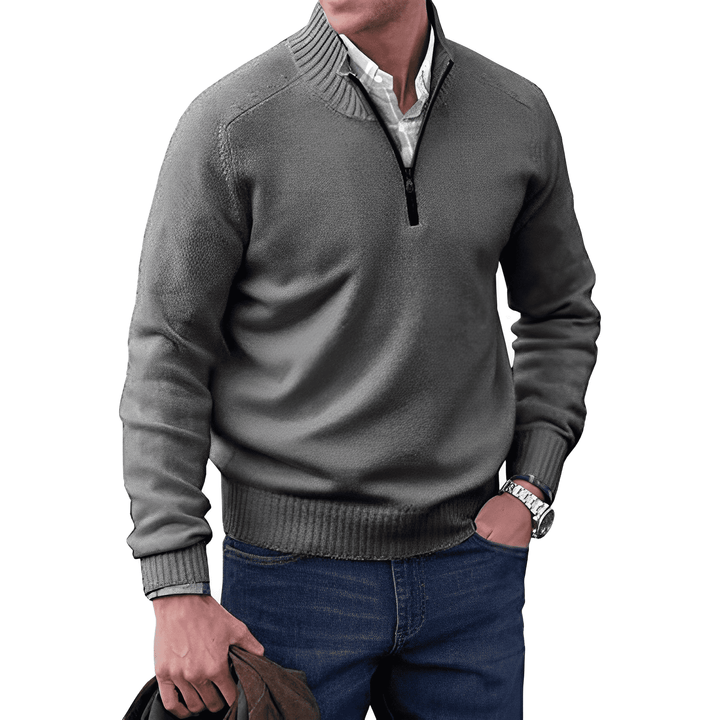 Pullover Herren Reißverschluss Winter | Warm Komfort Mivona