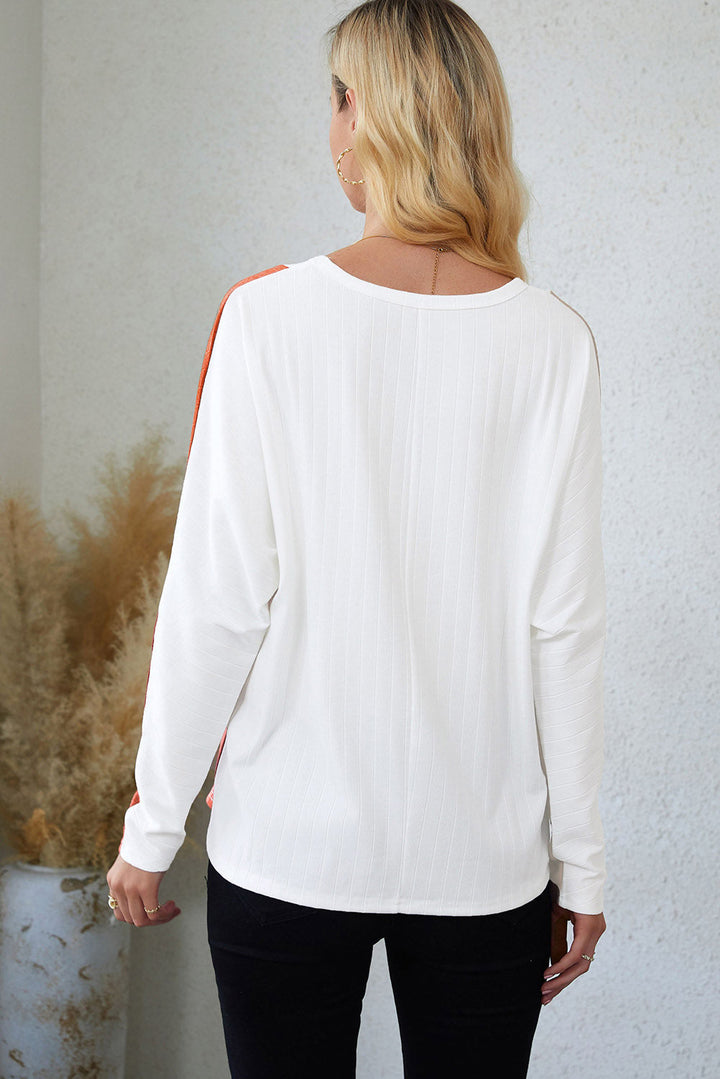 Pullover Mit Farbblock-Design Und Dolman-Ärmeln Für Frauen Mivona