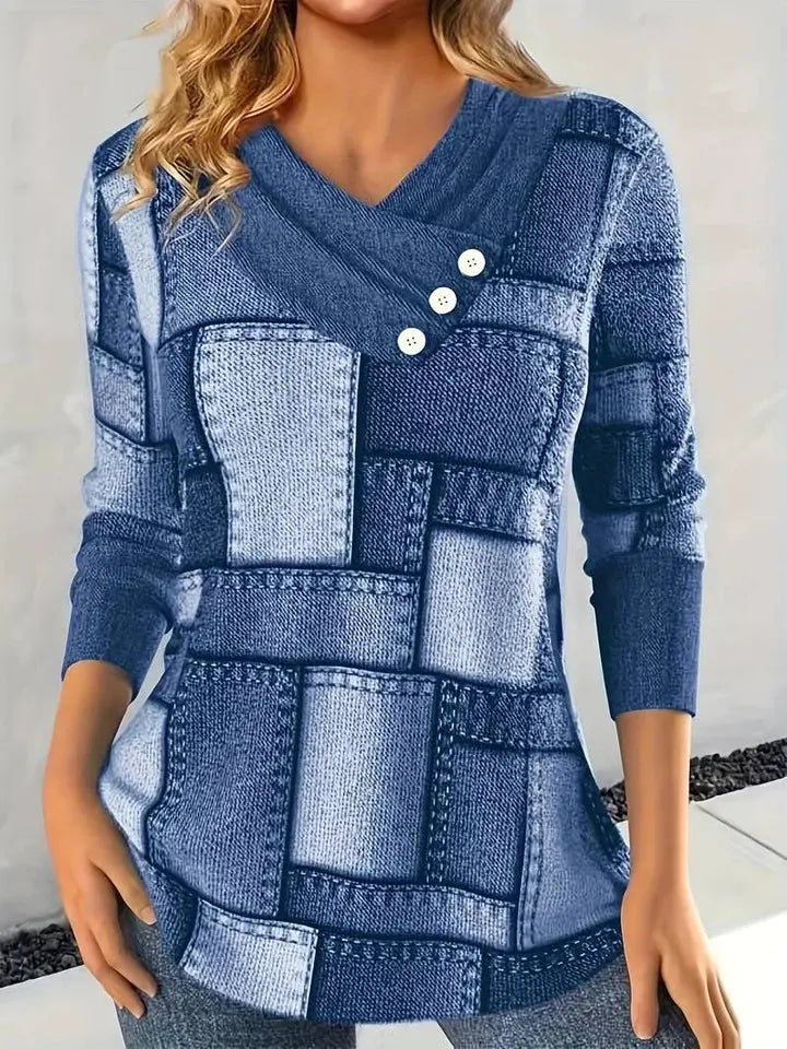 Klassisches Langarmshirt mit Modernem Schnitt für Damen Mivona