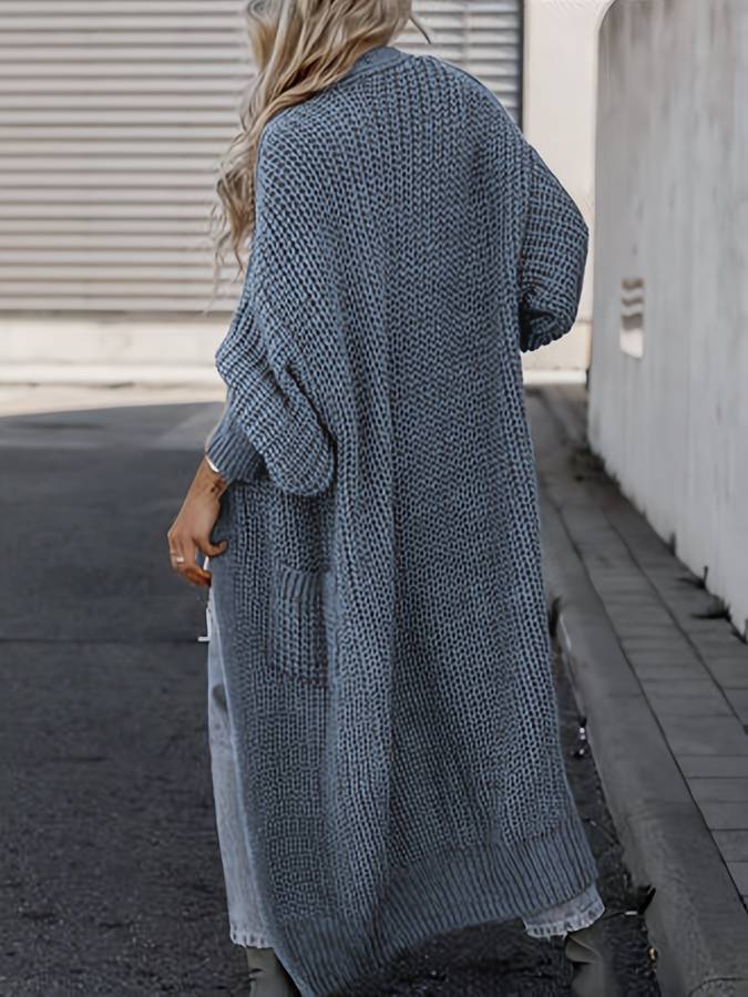 Klassische Lange Strickweste Für Müheloses Layering Und Stil Für Frauen Mivona